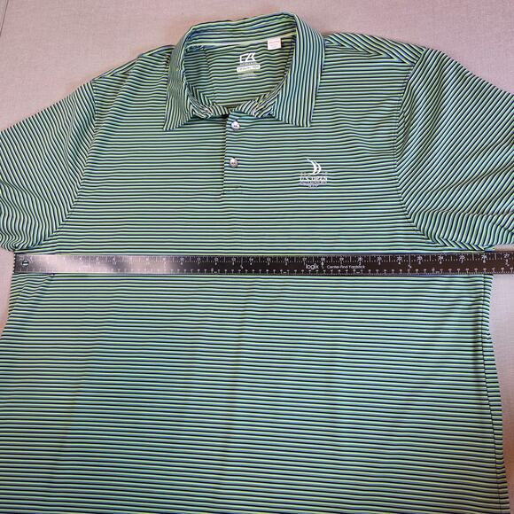 Cutter & Buck DryTec Polo XXL U.S. Open 2015 Chambers Bay Stripe Shirt - Picture 10 of 12